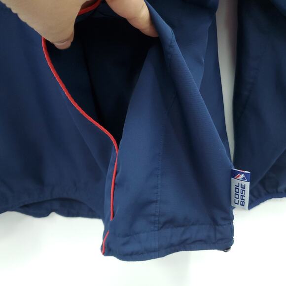 MLB Boston Red Sox Men's Majestic Windbreaker Jacket 1/4 Zip Cool Base XL - Picture 8 of 14